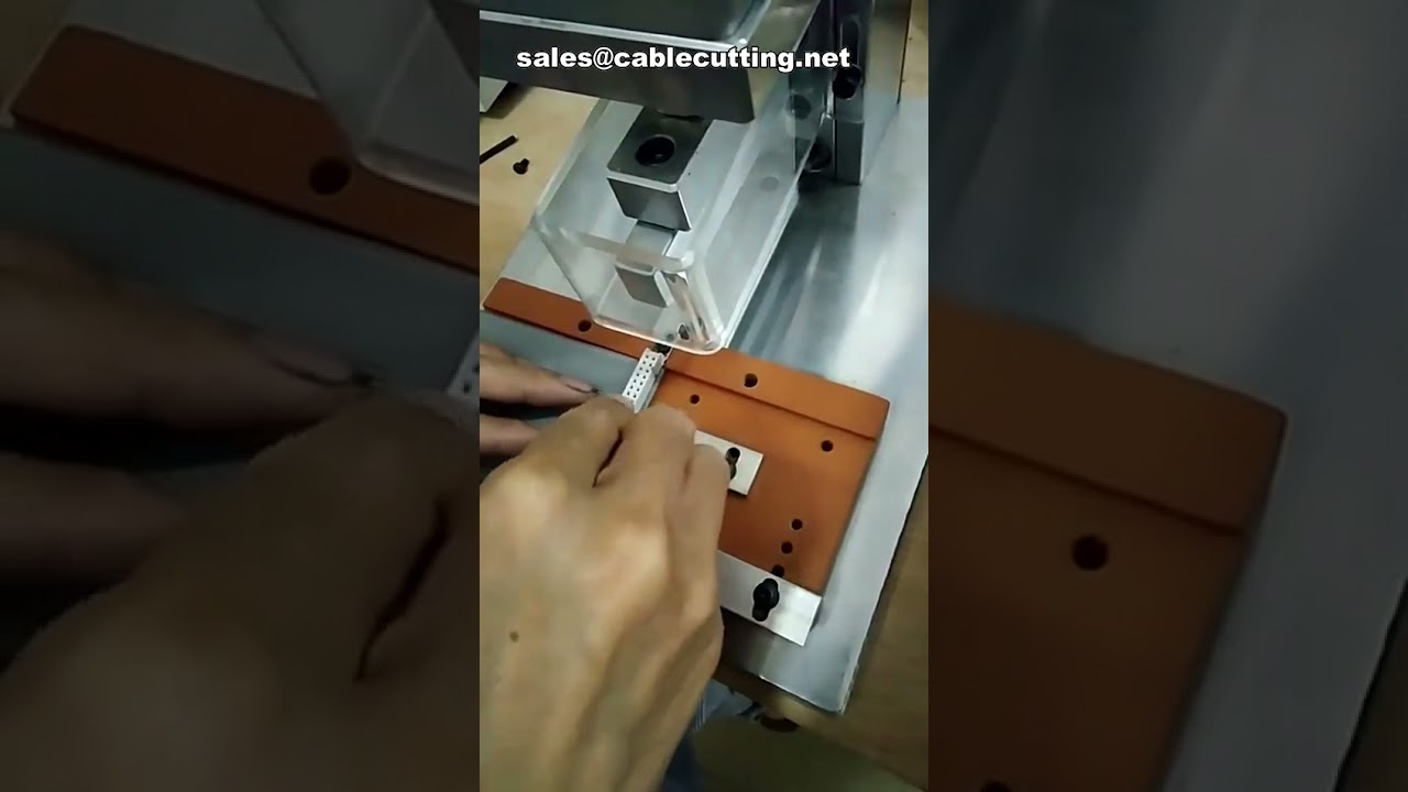 Máquina de Crimpado IDC Neumática para Cables de Cinta de 8P a 64P - Prensado de Cables de Computadora