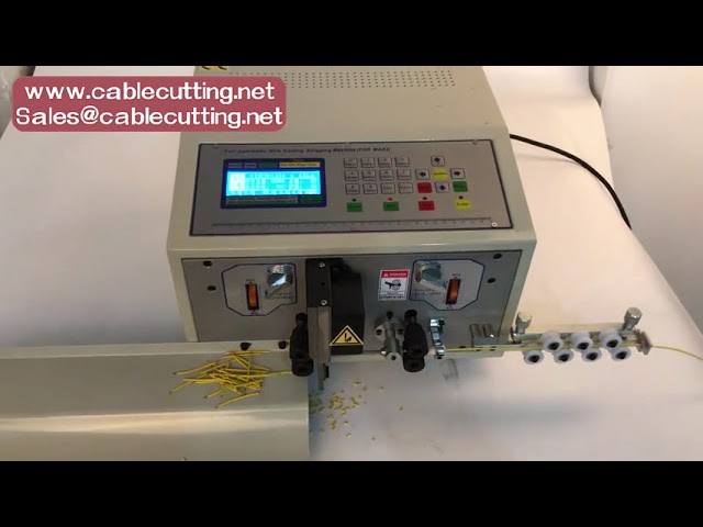 Máquina pelacables automática de 8 mm²: corte y pelado de cables eléctricos de alta eficiencia