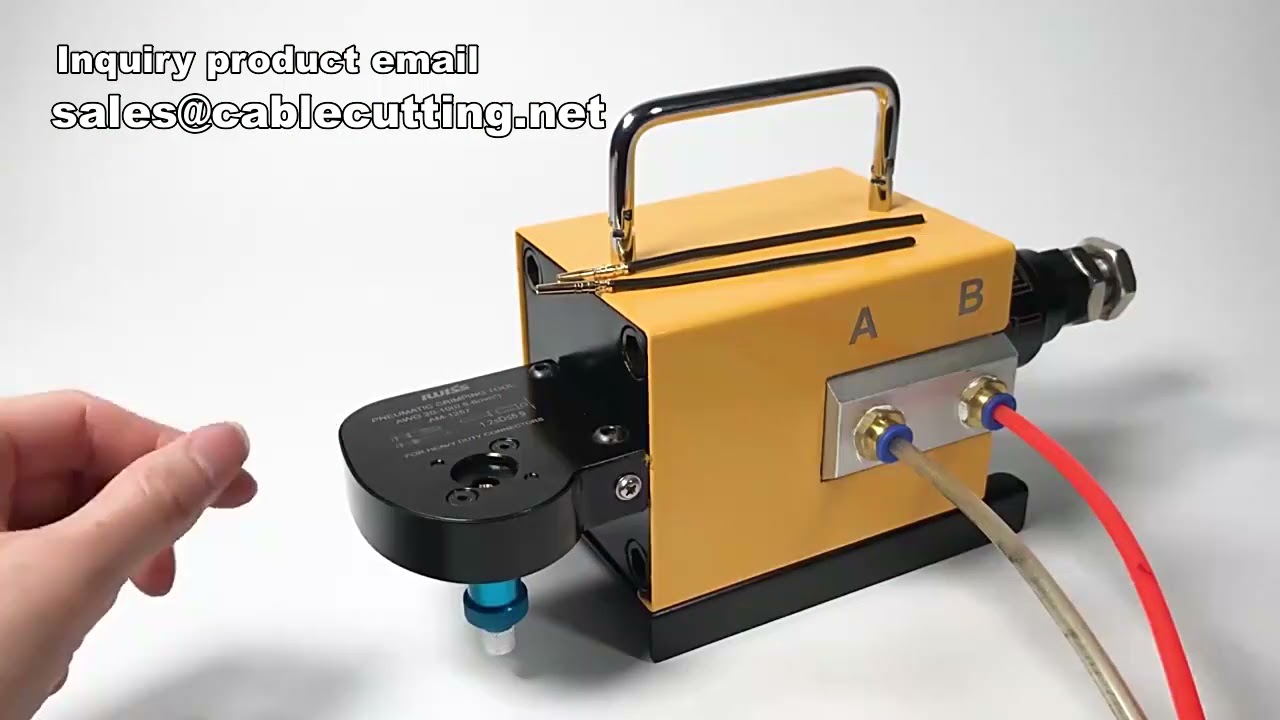 Crimpado de Conectores Electrónicos | Máquina Portátil para Crimpado de Mangueras y Pines