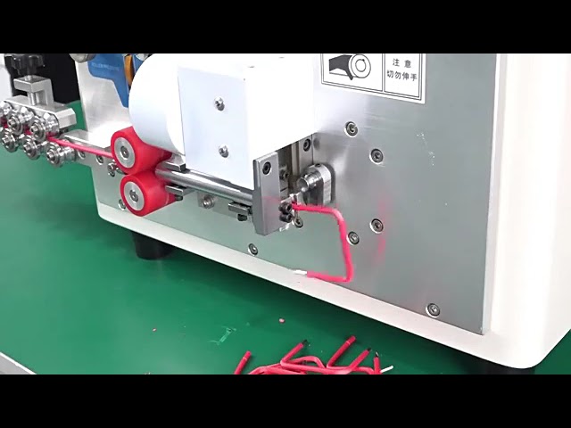 Máquina Neumática Automática para Pelar, Doblar y Desforrar Cables con Pantalla Táctil y 2 Ruedas, Curvadora de 30-90 mm