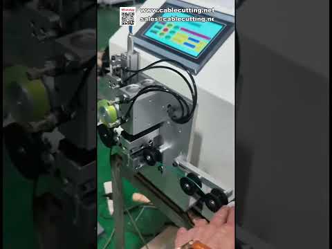Máquina automática de bobinado y enrollado para cables y mangueras de aire