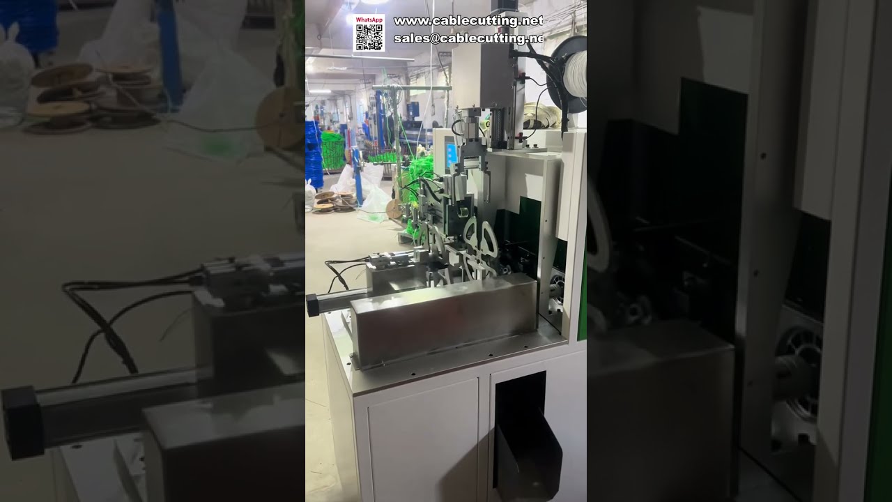 Máquina Totalmente Automática para Contar Metros, Cortar, Bobinar y Atar Cables