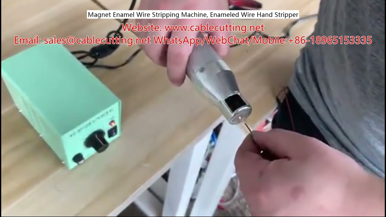 Máquina Pelacables de Alambre Esmaltado - Pelacables Manual para Bobinas de Imán
