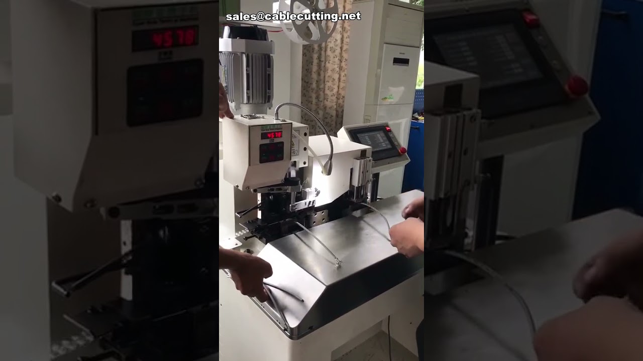 Máquina de pelado de cables multipolares y crimpado de terminales | Procesamiento automatizado de cables