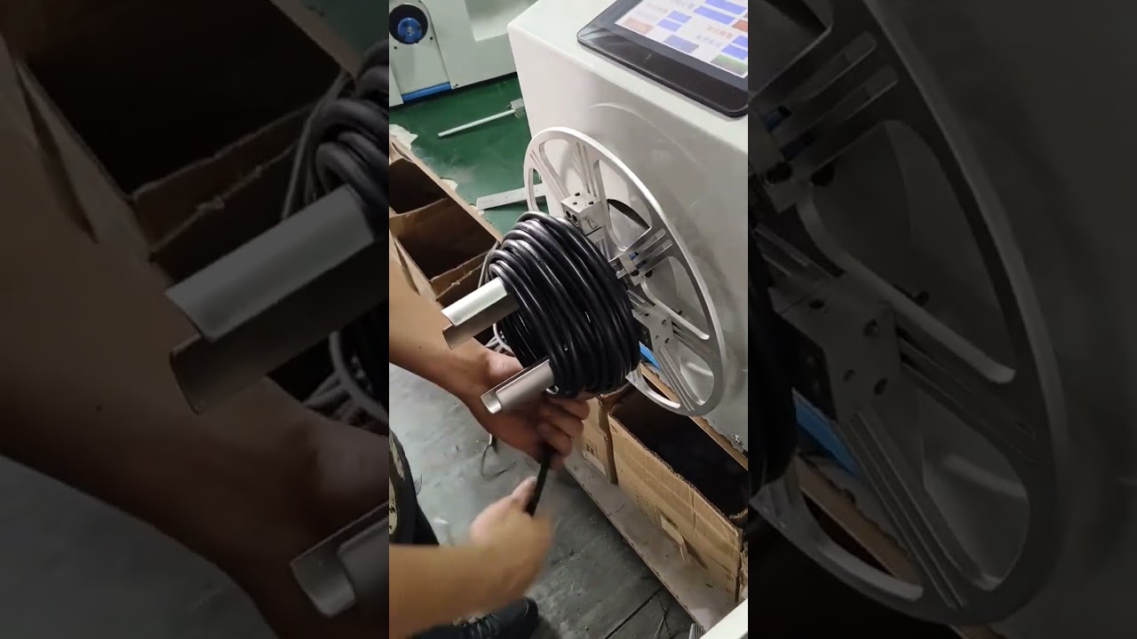 Máquina Automática de Bobinado y Atado para Cables de Gran Diámetro | Equipo Industrial