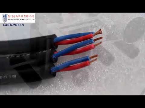 Máquina pelacables automática para cables multinúcleo de 5 hilos: Corte y pelado de chaqueta totalmente automático