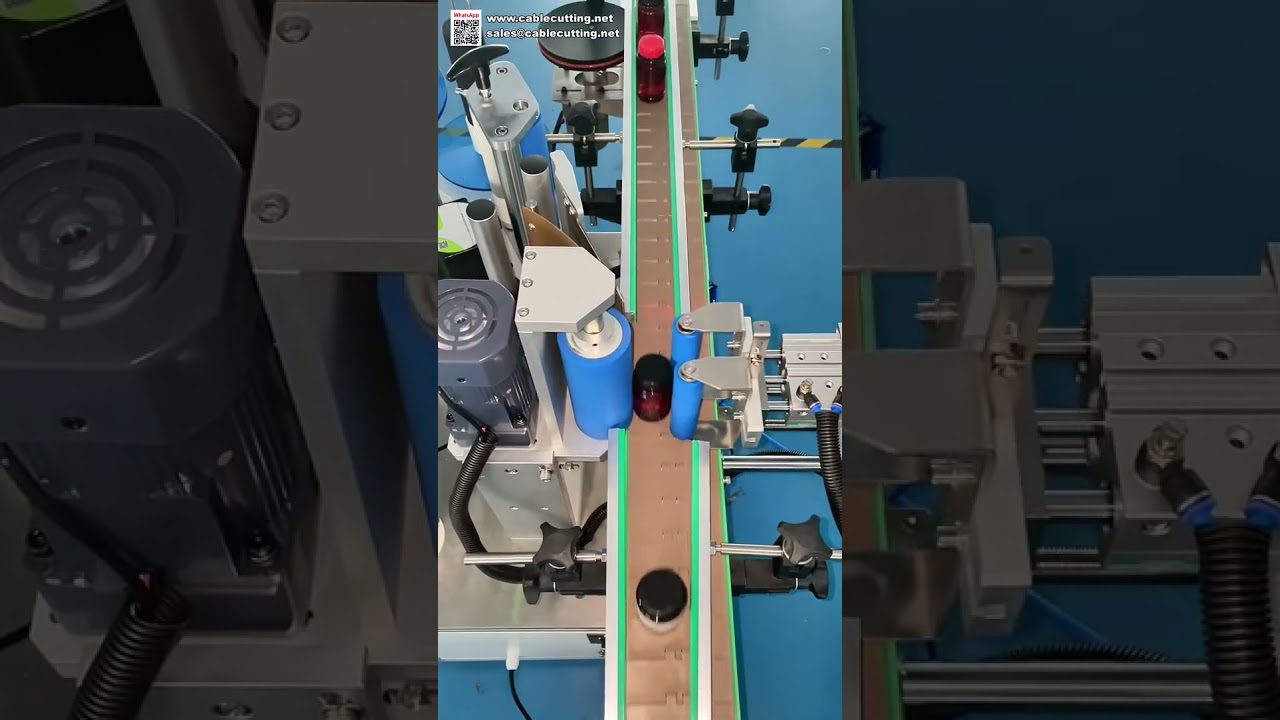 Máquina Etiquetadora de Botellas Redondas con Dispensación Precisa | Sistema Aplicador Automático de Etiquetas