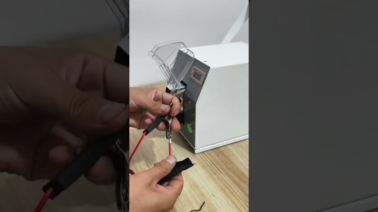 Máquina de Engastado Neumática para Terminales Cocodrilo – Prueba de Engastado #fábrica #máquina