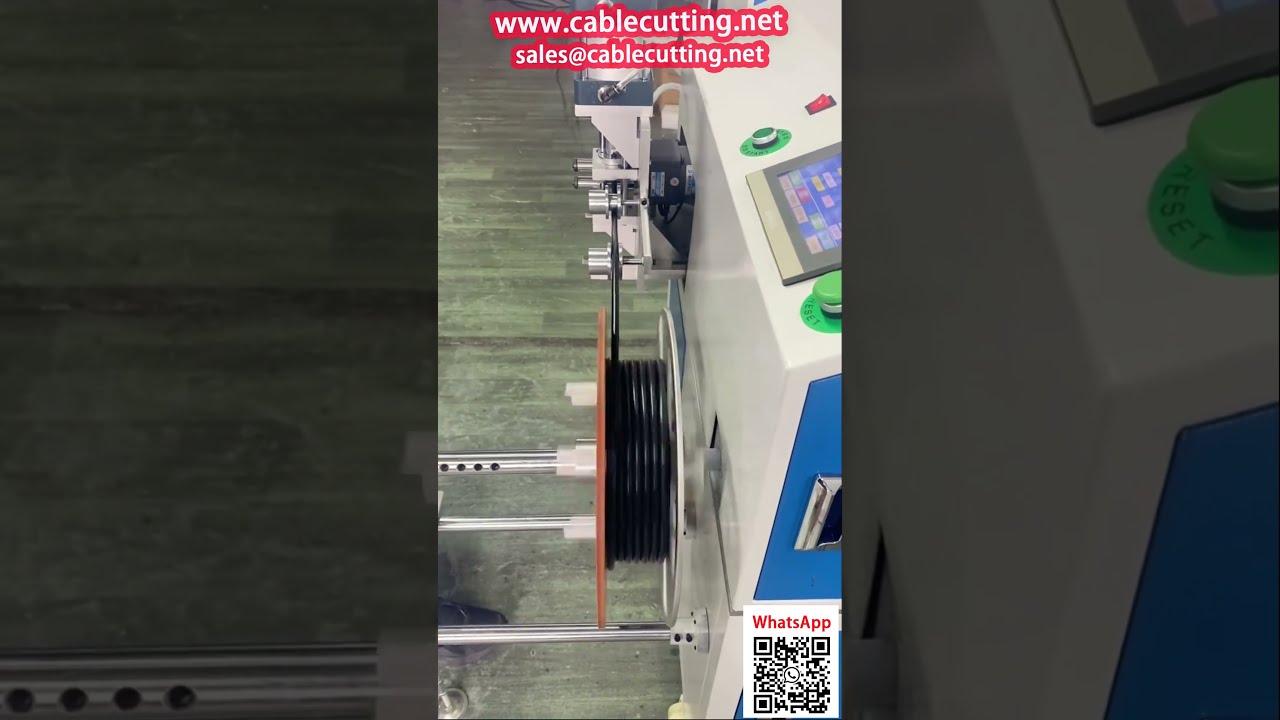 Máquina Todo en Uno: Conteo, Alineación, Enrollado y Corte Automático para Cables de Alimentación