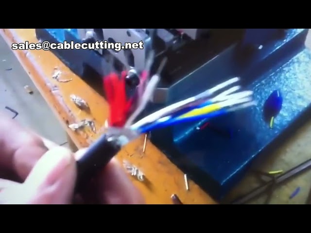 Máquina Neumática para Pelar y Trenzar Cables - 5 Hilos Paralelos, Alta Precisión Automatizada