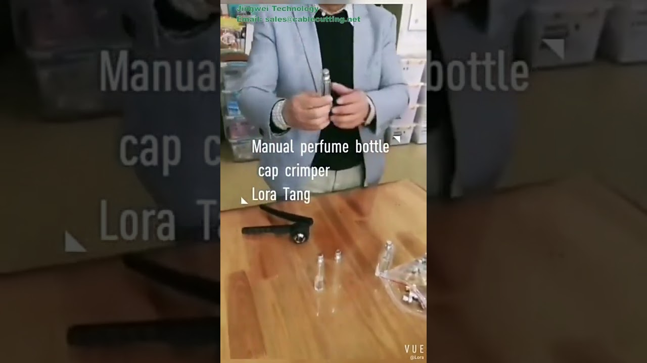 Herramienta de engarce manual para sellar pulverizadores de perfume y bombas de spray