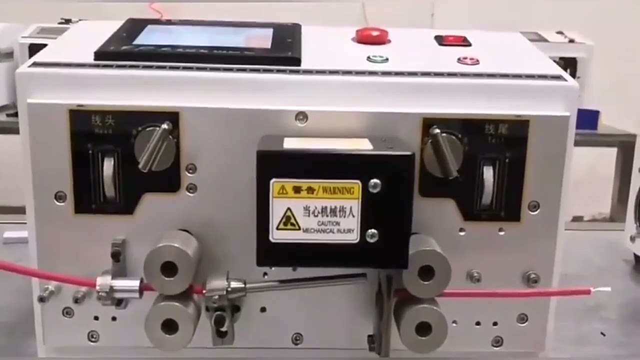 Automatic Computer Wire Stripping and Cutting Machine with Double Round Sheathed