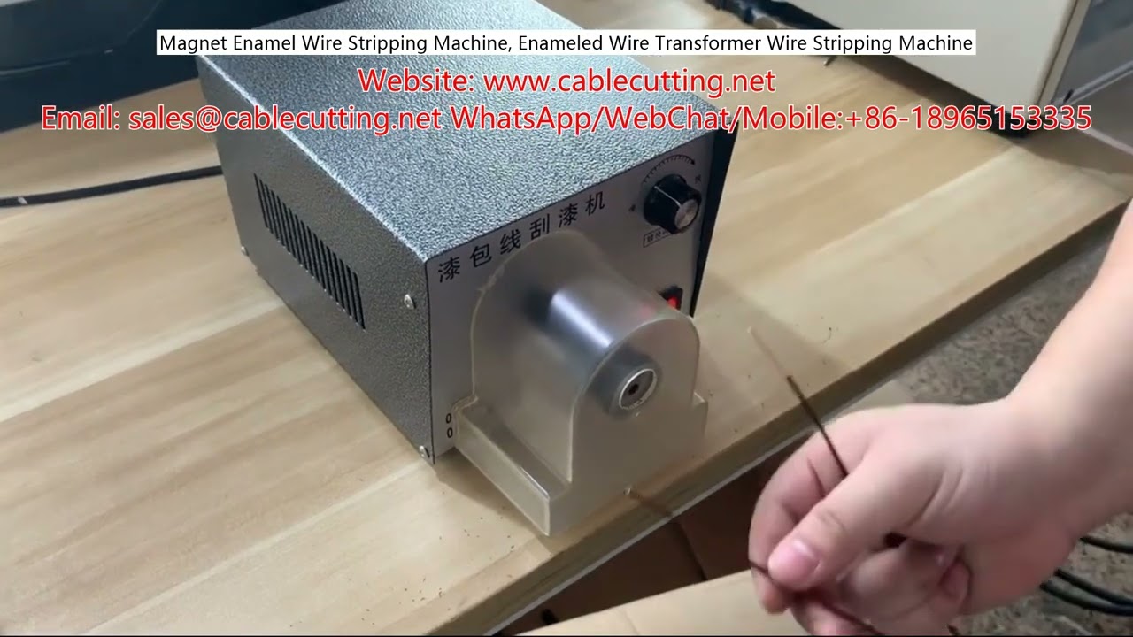 Máquina Pelacables de Alambre Esmaltado para Bobinas y Transformadores | Peladora Automática