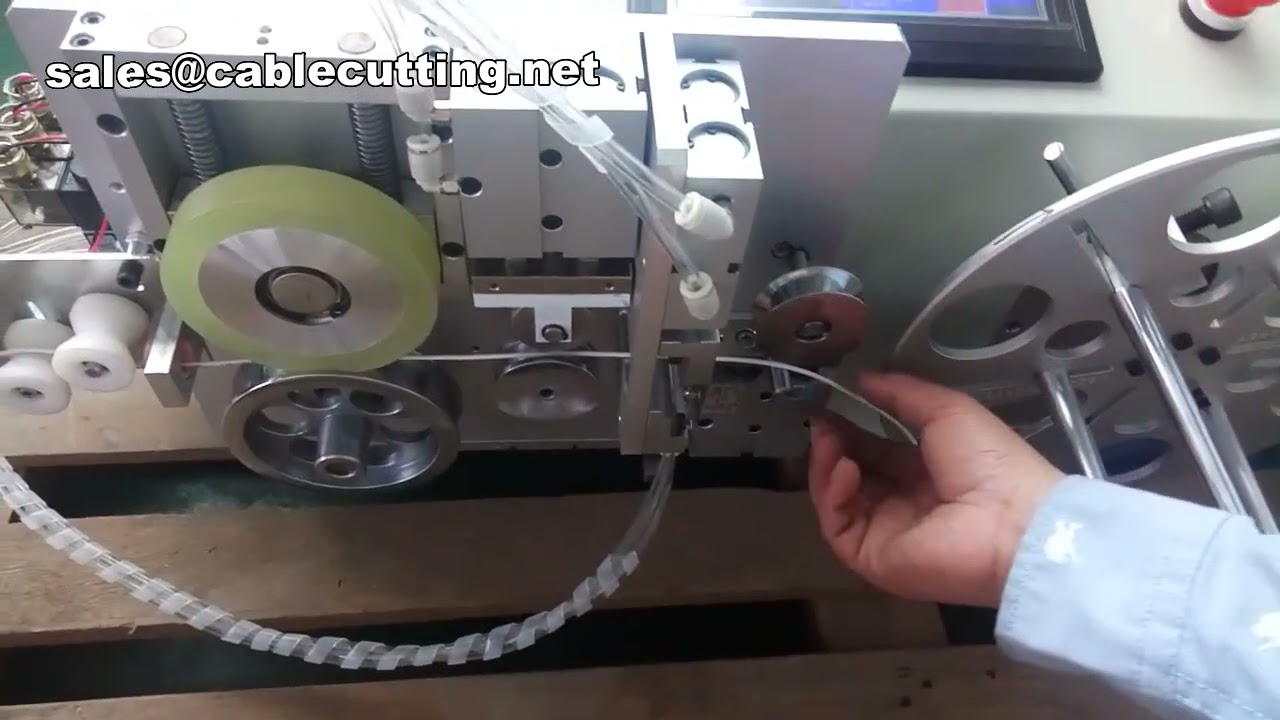 Máquina de bobinado y atado de cables con contador integrado – Eficiencia y precisión