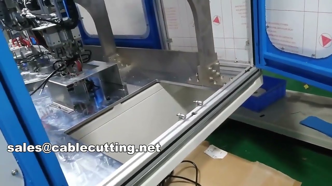 Máquina automática de corte, pelado, enrollado y atado de cables de alimentación WPM-CRT-03M