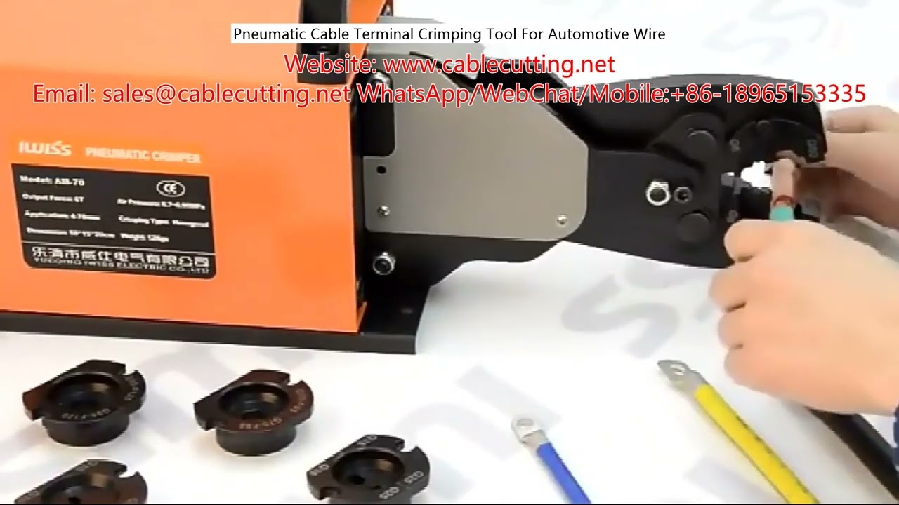 Herramienta Neumática para Crimpar Terminales de Cable Automotriz