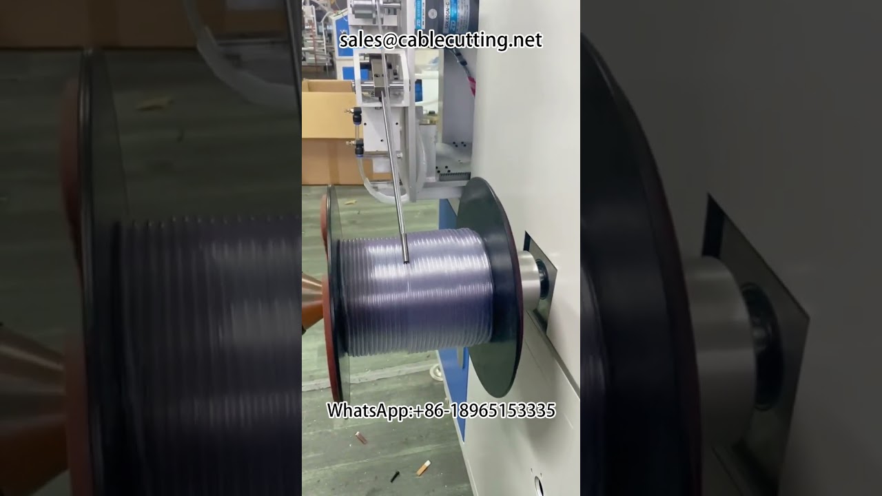 Máquina rebobinadora de precisión con conteo automático de metros | Para tubos médicos, cables y alambres