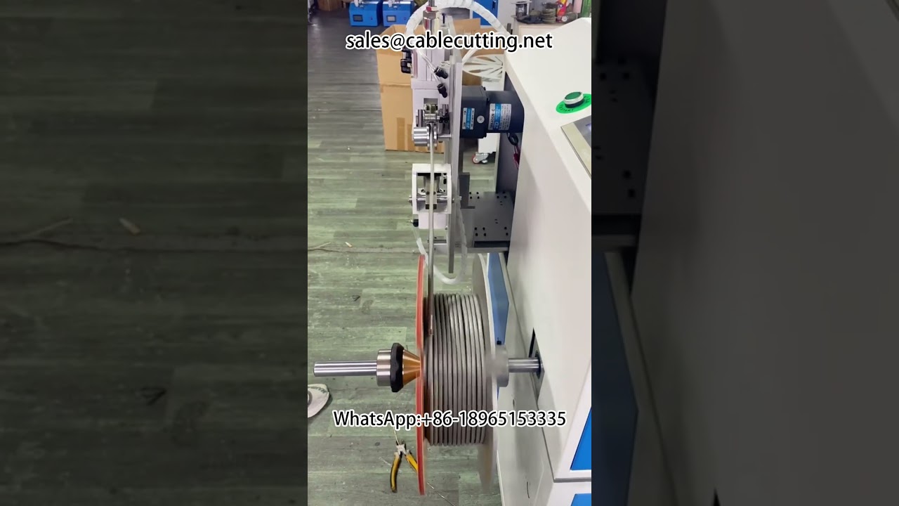 Máquina rebobinadora automática para cable con conteo y clasificación de metros | Rebobinadora | Cable