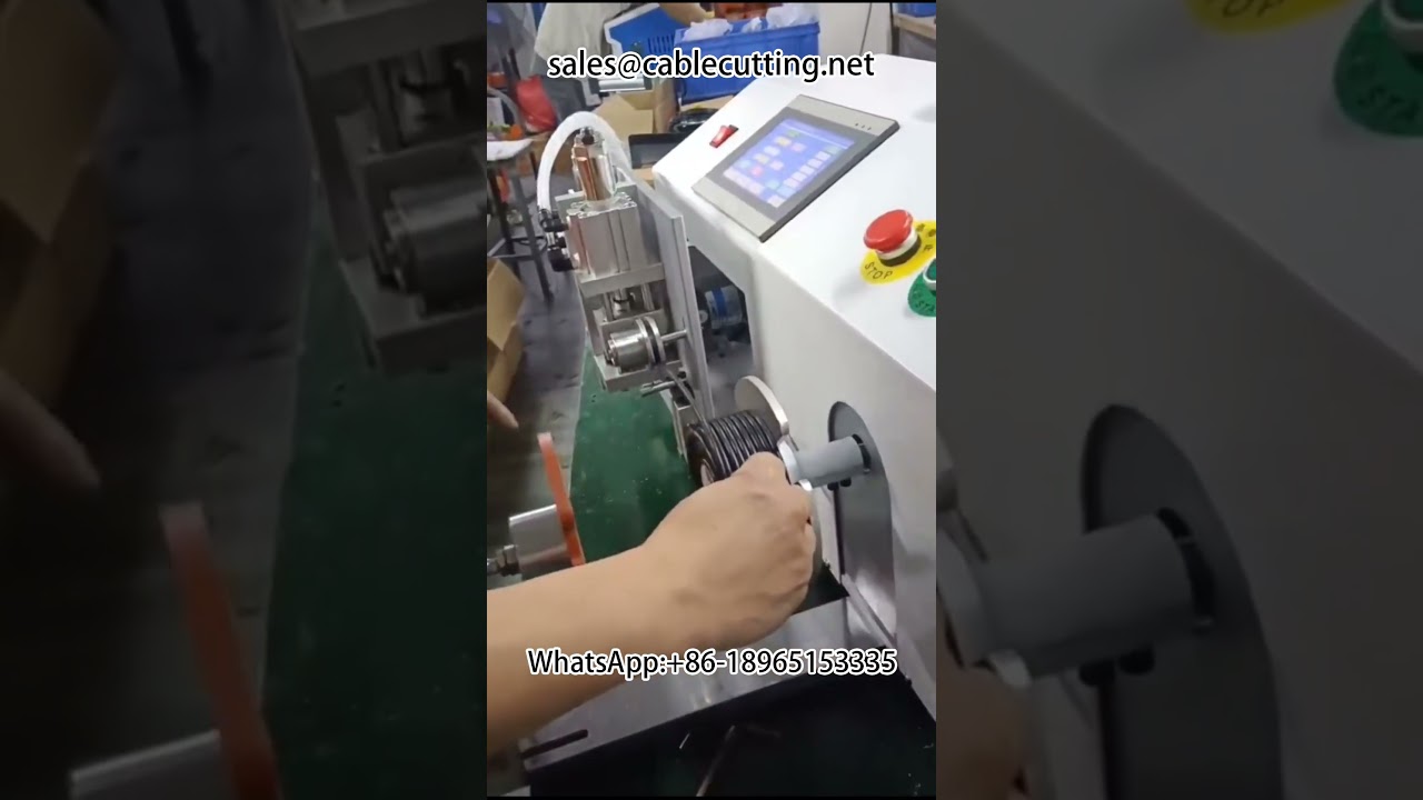Máquina automática de conteo, clasificación, corte, bobinado y rebobinado de cables | Conteo preciso de metros
