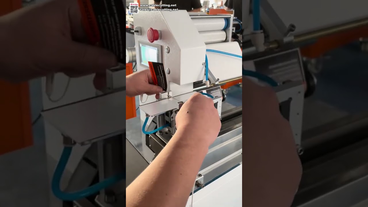Máquina Etiquetadora de Cables para Auriculares - Aplicadora de Adhesivos de Alta Precisión