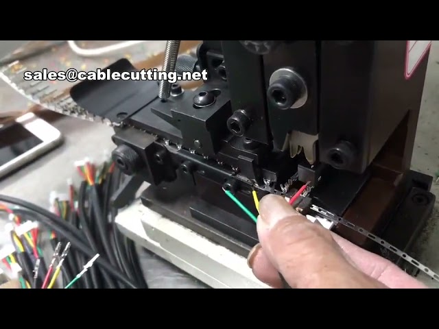 Máquina Semiautomática de Crimpado y Pelado de Cables | Herramienta para Conectores Eléctricos