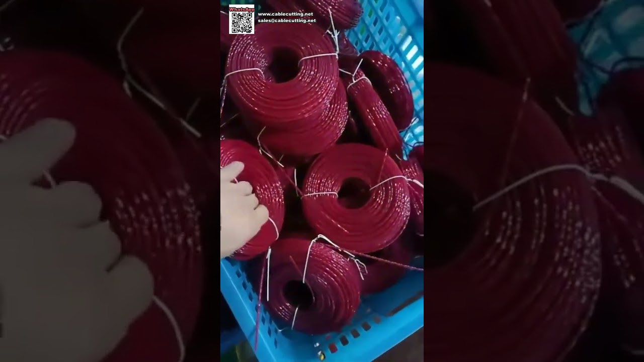 Sistema Automático de Enrollado y Empaquetado para Cuerdas de Cortabordes | Eficiencia Industrial