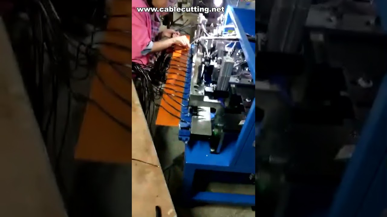 Máquina Automática de Pelar, Trenzar, Estañar y Cortar Cables | Procesamiento Eficiente