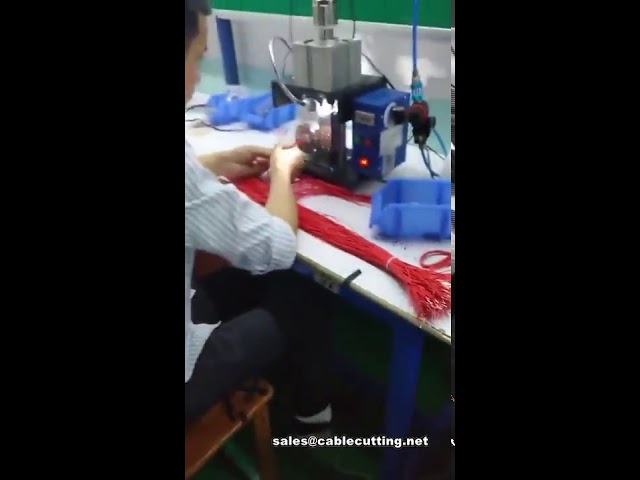 Máquina de crimpado de terminales preaislados y terminales tubulares sueltos – Equipo automático de procesamiento de cables
