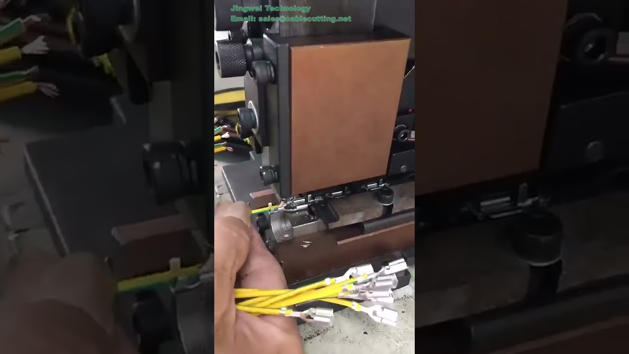Máquina automática de crimpado de terminales | Cortadora y crimpadora de cables 3.0T
