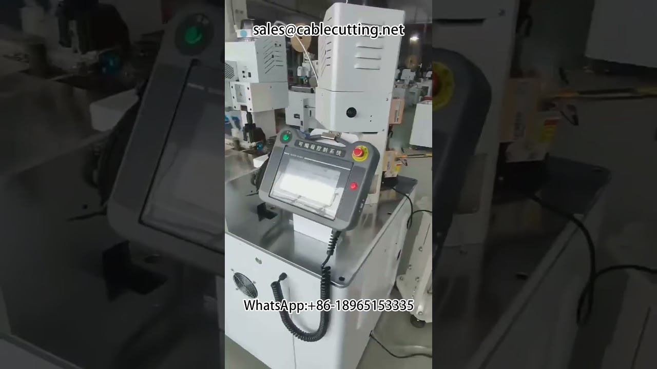 Máquina automática de crimpado de terminales de doble cabezal para granel - Peladora y engarzadora de cables
