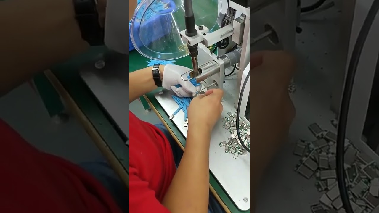 Máquina de Soldar Conectores con Microinterruptor de Pie Semiautomática Multifunción