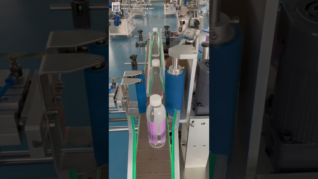 Máquina Etiquetadora de Doble Etiqueta para Botellas Redondas de Agua Mineral – Aplicador de Etiquetas de Alta Velocidad