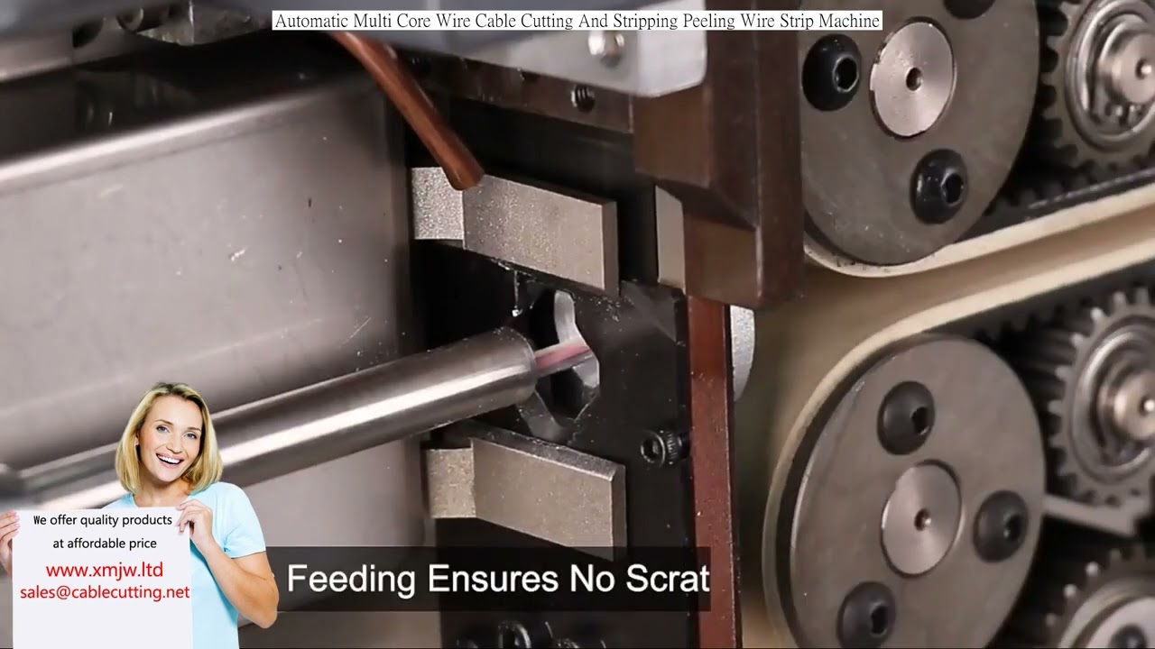Automatic Multi Core Wire Cable Cutting And Stripping Peeling Wire Strip Machine