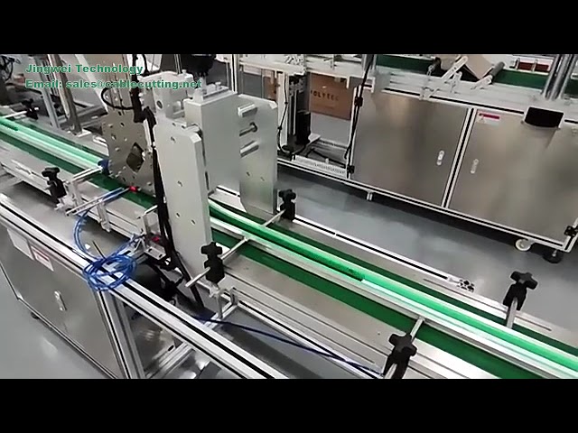 Fully automatic single label double sided tape machine