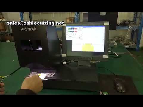 Detector Automático de Secuencia de Colores para Cable Plano | Probador de Secuencia de Cables